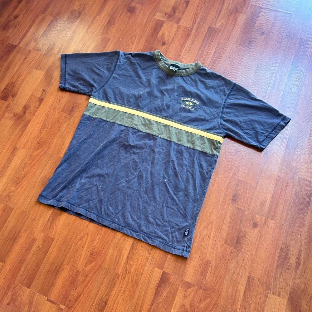 Vintage 90s Dodge Ridge California Surf ringer colorblock boxy T-Shirt